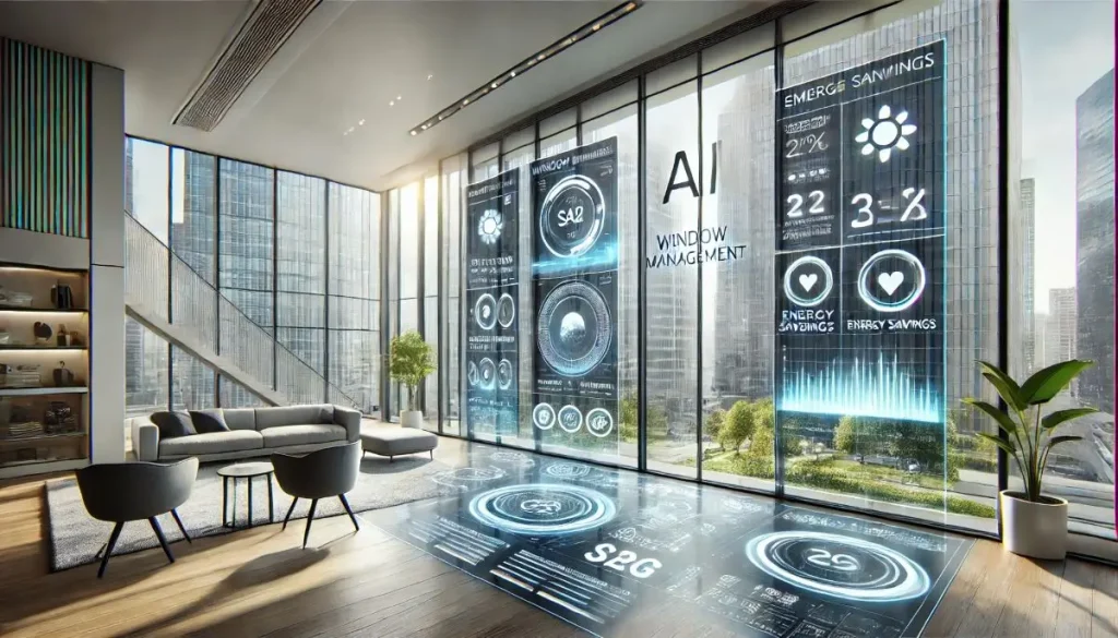 AI system for improved energy efficiency through window control