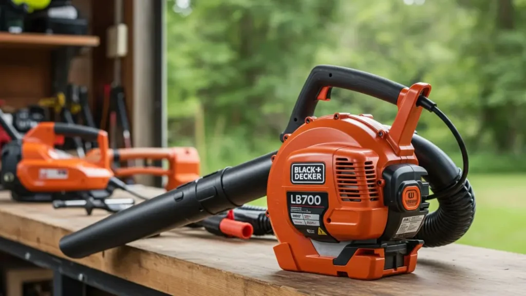 Black+Decker LB700 Leaf Blower being reviewed on Smart AI Gears