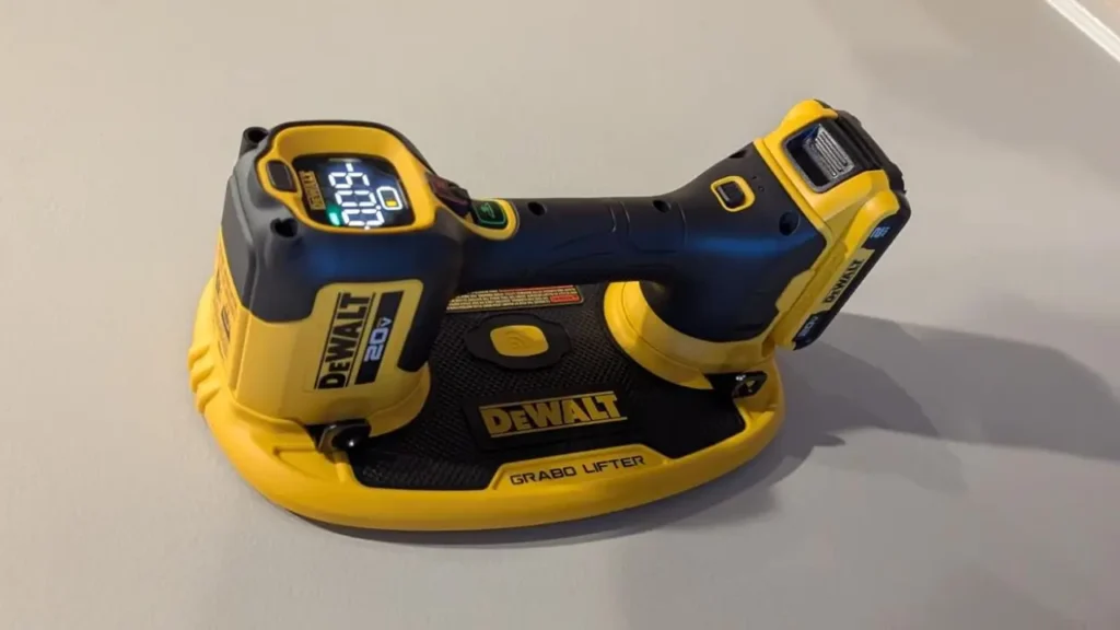 DeWalt Grabo Lifter stuck to a wall