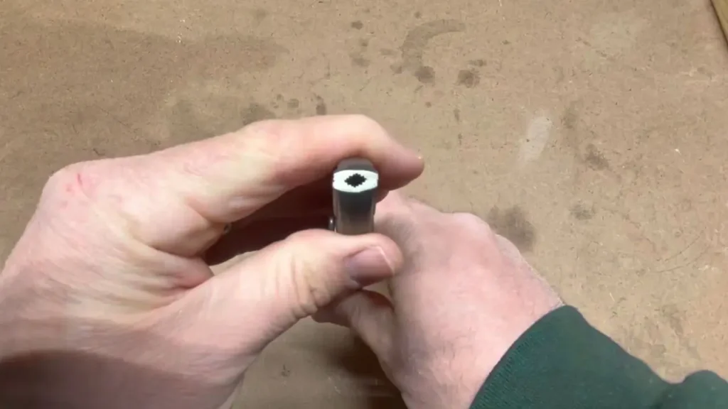 A close-up view of the unique front jaw design featured in this Knipex TwinGrip 82 01 200 review.