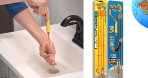 Drain Weasel Review – testing hair clog tool in bathroom sink by Smart AI gears