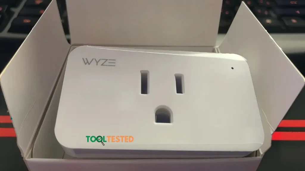 Wyze Plug in its open box.