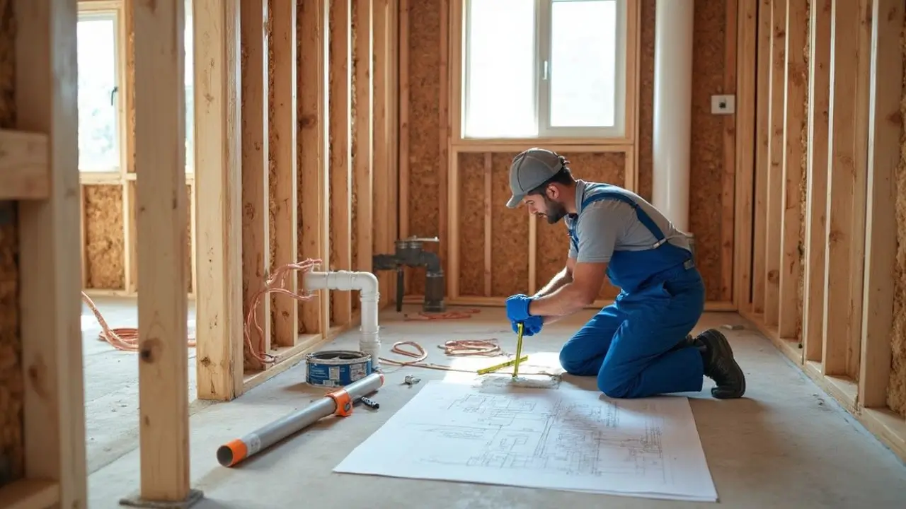 Overhead Rough In How to Plan New Construction Plumbing Rough-In