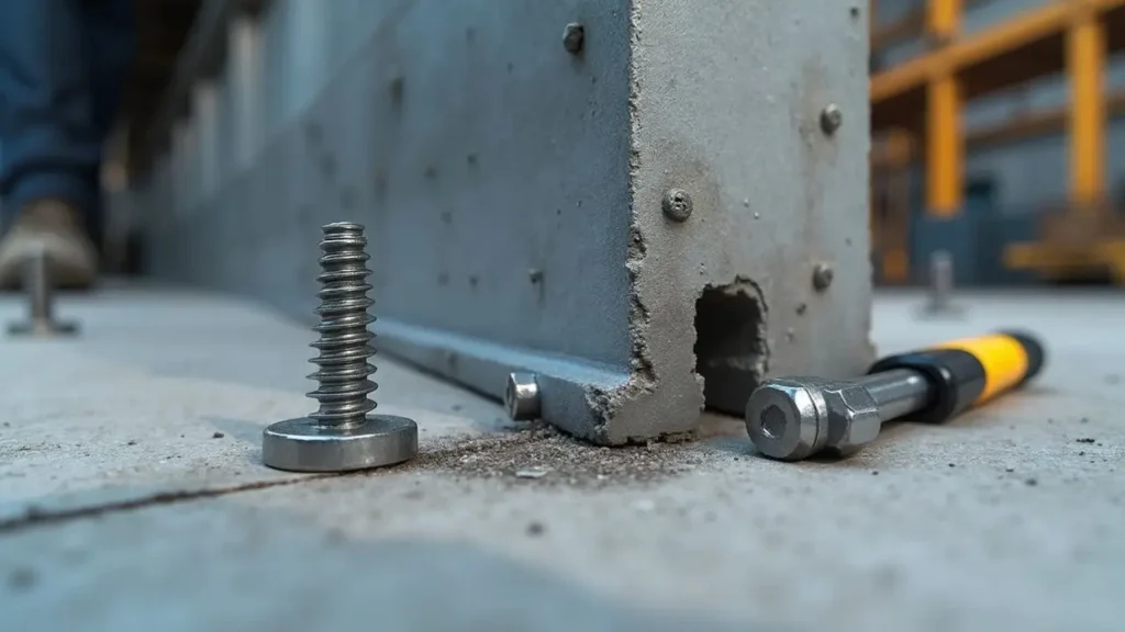Choose Expanding Anchor and tools on concrete surface - Smart AI Gears