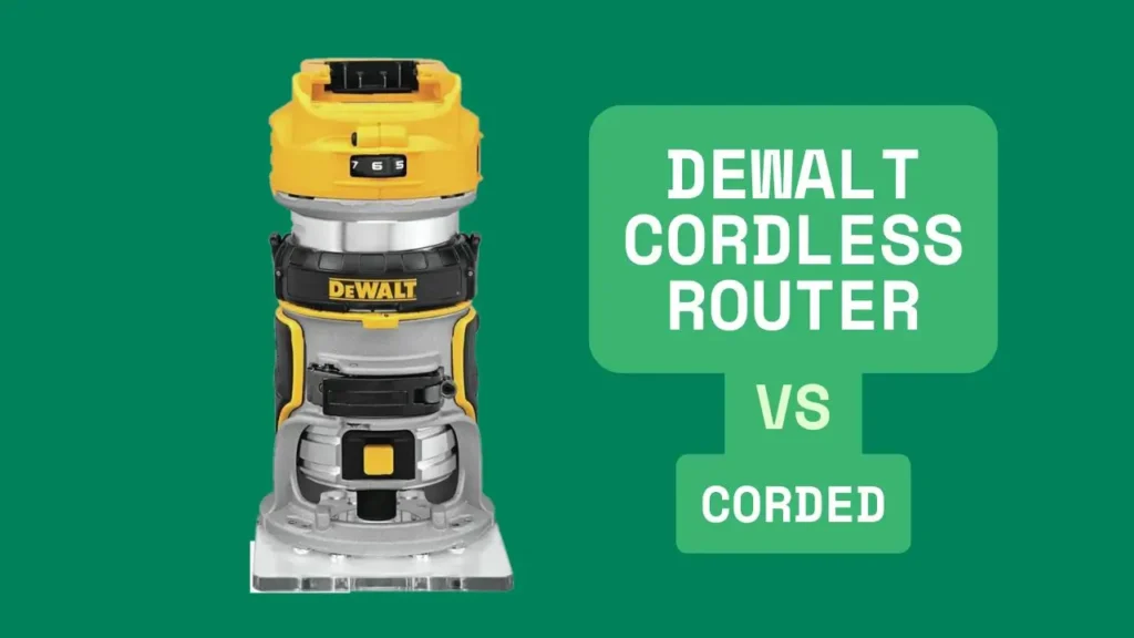 DEWALT Cordless Router compared to corded version - Smart AI Gears
