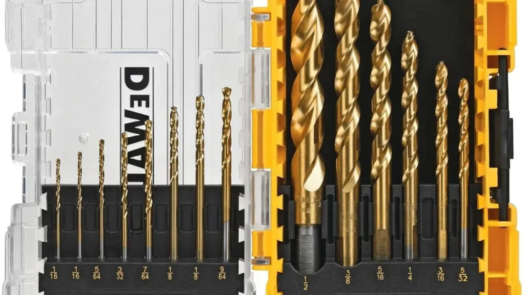 DeWalt Pilot Point Titanium Drill Bit Set for Precision Drilling