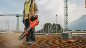 Hilti NBL 6-22 blower in action at construction site | Smart AI Gears