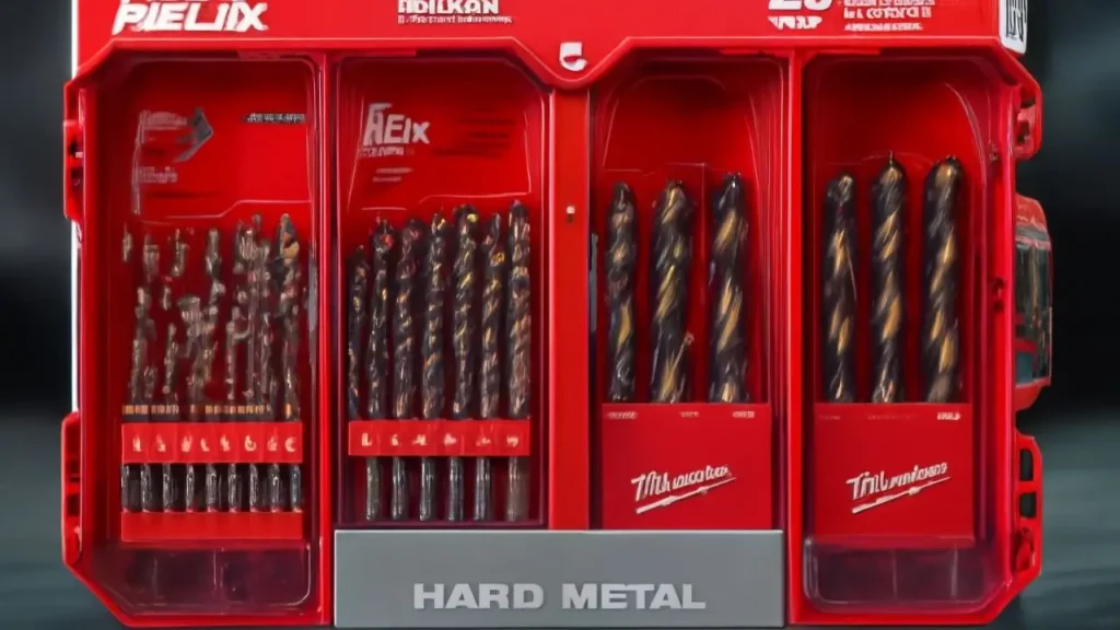Milwaukee Red Helix Cobalt Drill Bit Set for Hard Metal