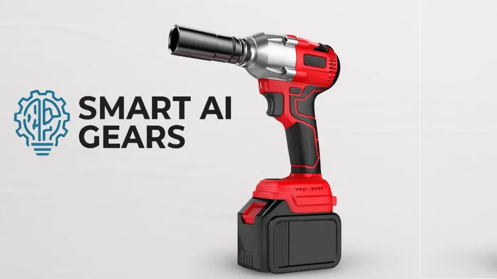 A powerful red and black impact tool representing the ultimate guide to screwdriver impact tools by Smart AI Gears.