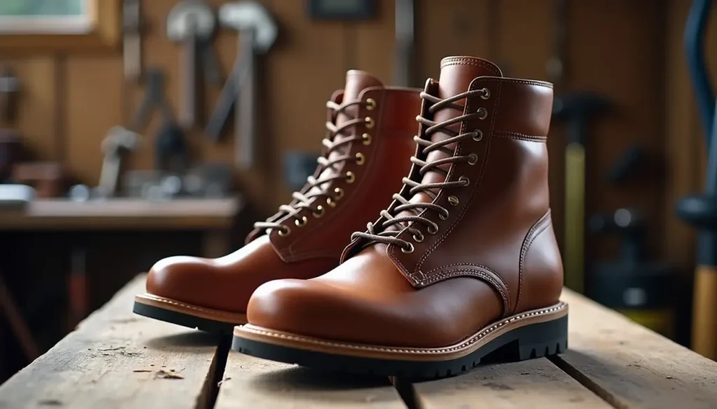 King Welt boots featuring full-grain leather and a durable sole, ideal for demanding job sites. Reviewd at Smart AI Gears.