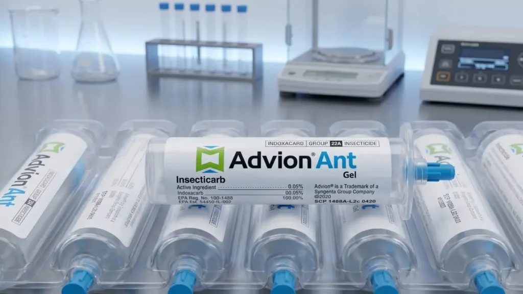 Advion Ant Gel syringes shown as a professional alternative to TERRO T300B for tough infestations.